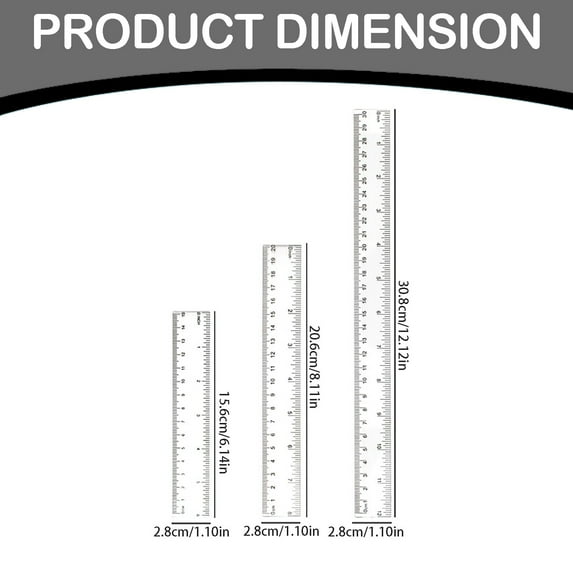 Clear Plastic Ruler 6 Inch Straight Rulers