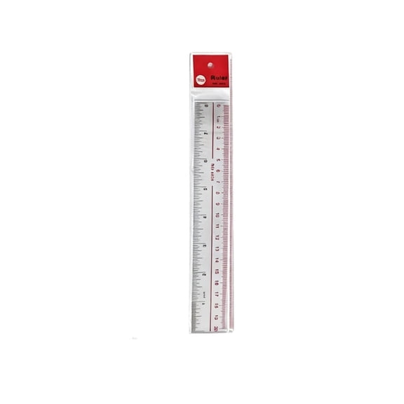 Clear Plastic Ruler, Straight Rulers, Transparent Measuring Tools, Drafting Tools, Ruler with Inches and Centimeters for Classroom and Office Supply, 20cm