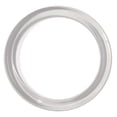 thumbnail image 1 of Clear Plastic Scarf Rings - Round Fine Garment Hangers - 2.58" ID - 3.25" OD - 100 Pack, 1 of 4