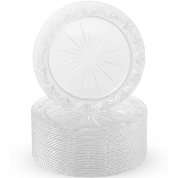 Clear Plastic Serving Bowls for Party – Elegant Disposable Bowls for Party, Wedding, Candy Buffet, Chip Bowl, 20 Count, Available in 3.5 Inch, 6 Inch, and 10 Inch Sizes