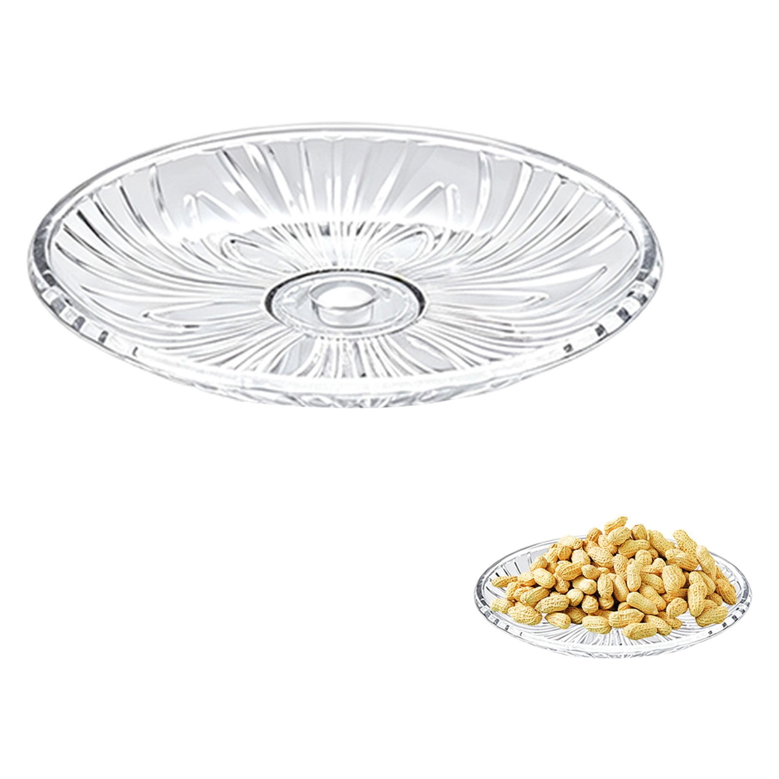 Clear Plastic Serving Trays, Decorative Snack Serving Tray, Reusable ...