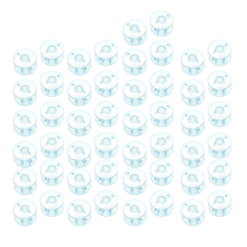 Clear Plastic Sewing Machine Bobbins Transparent Thread Spools for