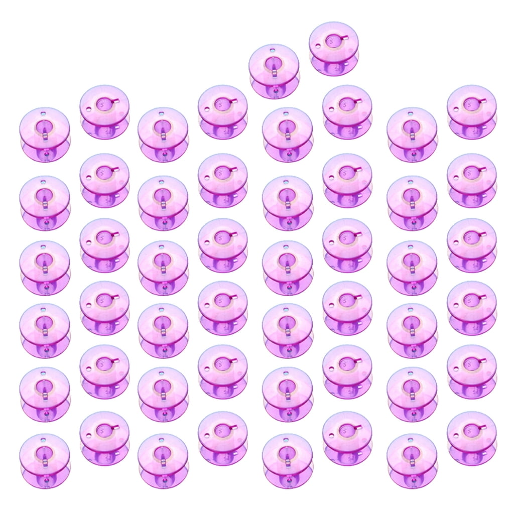 Clear Plastic Sewing Machine Bobbins Transparent Thread Spools for