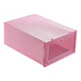 Clear Plastic Shoe Boxes Stackable Floding DIY Shoe Drawers Storage
