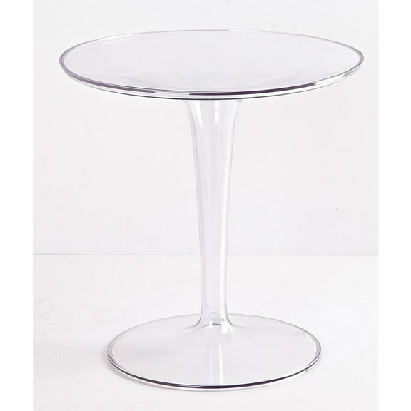 Pc Side Table,19"Rdx20"H,Clear