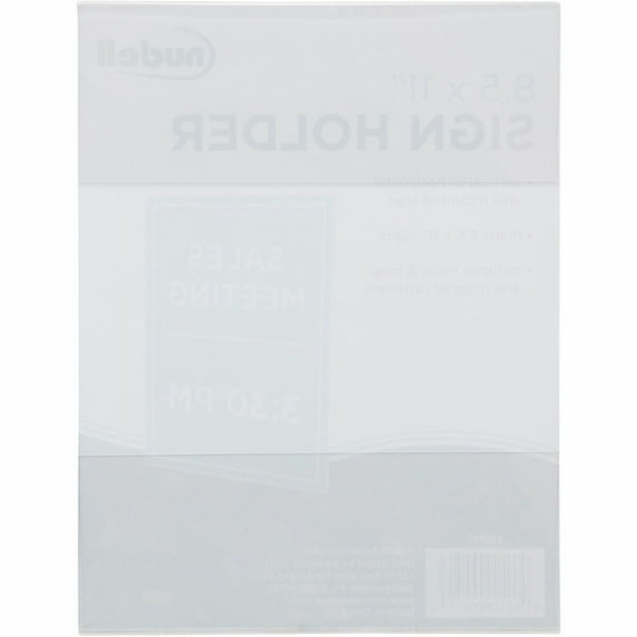 Clear Plastic Sign Holder All-Purpose, 8 1/2 x 11