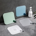 thumbnail image 1 of Clear Plastic Silicone Floor Drain Cover Mat with Non-Slip Grip and Odor Barrier for Bathroom and Kitchen Sinks, Prevents Leaks and Slips, Easy Clean Design(Blue),Ccwuwei, 1 of 9