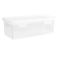 Clear Plastic Spice Storage Box 1 Pack Kitchen Seasoning Container with Lid,Food Grade,Stackable & Space Saving,Sealed Pantry Organizer for Herbs & Spices