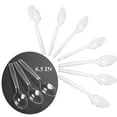 thumbnail image 1 of Clear Plastic Spoons, 100/200/300/400/500/600 Transparent Plastic Spoons-heavyweight Disposable Spoons-6.7-inch Heavy Duty and Disposable Utensils, Great for Parties, Picnics, Office & School, 1 of 8