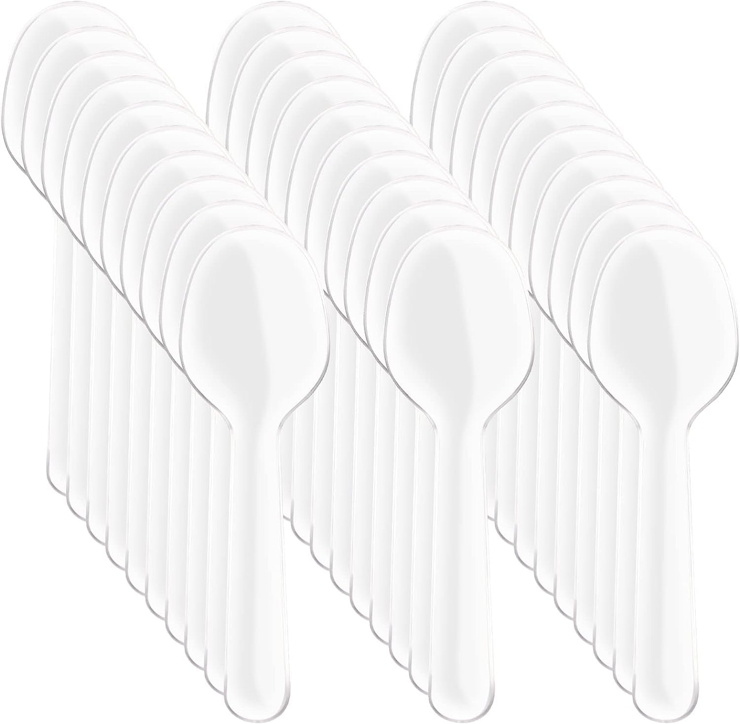 Clear Plastic Spoons, Spoons Plastic Disposable Heavy Duty Plastic