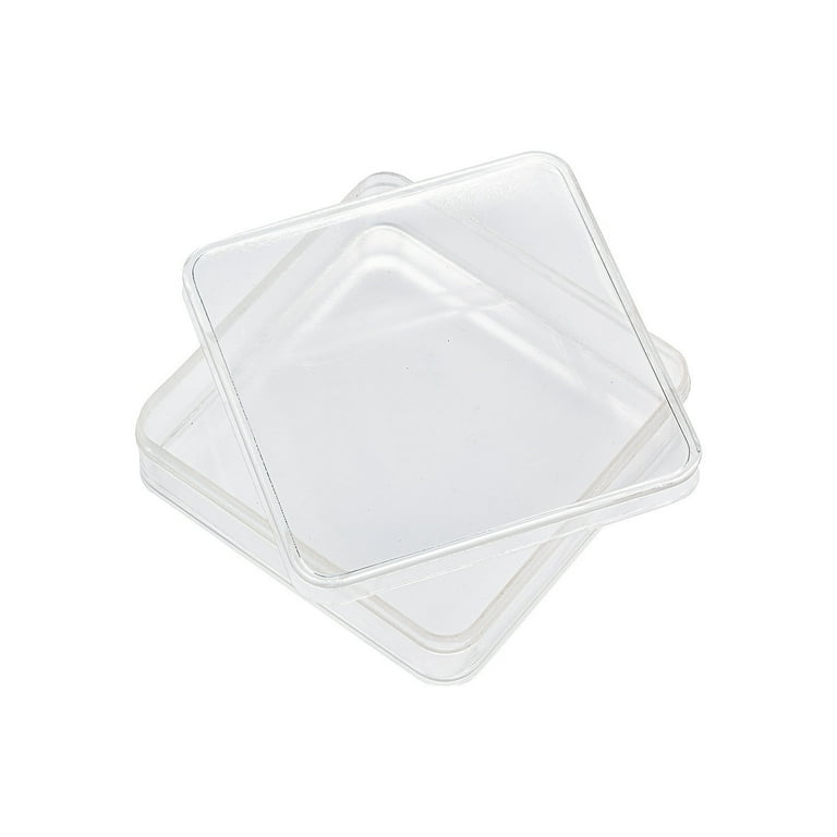 Clear plastic deals square containers