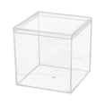 thumbnail image 1 of Clear Plastic Square Showcase for Collectibles, Transparent Acrylic Specimen Box, Small Gift Packaging, Desktop Storage Container for Tiny Parts and Jewelry Beads, 1 of 5