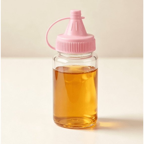 Clear Plastic Squeeze Condiment Dispenser, Travel‑friendly Sauce Bottle with Flip‑Top Lid for Salad Dressing, Ketchup, Mustard and Liquid Seasonings (Pink)
