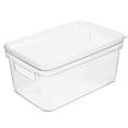 thumbnail image 1 of Clear Plastic Stackable Shoe Storage Bin with Lid - Home Organization, 1 of 5