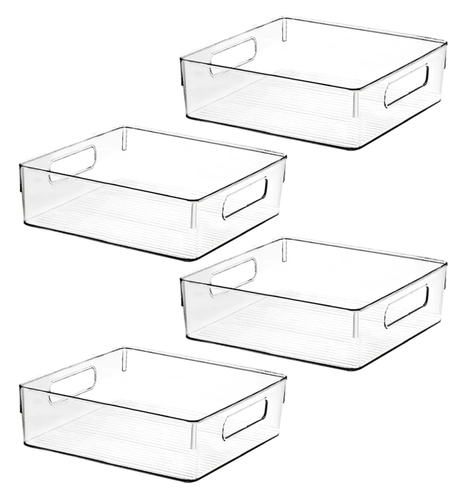 Clear Plastic Storage Bins, Pantry Organizers and Storage or Kitchen