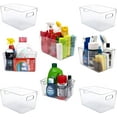 thumbnail image 1 of Clear Plastic Storage Bins - Perfect for Kitchen or Pantry Organization and Storage, Fridge and Cabinet Organizers, 1 of 14