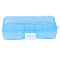 Clear Plastic Storage Box with Compartment, Craft Organizers and Storage, Transparent Jewelry Storage Box, Small Parts Organizer for Sewing Bead Tape Thread 10 Grids