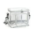 thumbnail image 1 of Clear Plastic Storage Box with Lid | Portable Organizer for Clothes, Camping & Travel | 26x23x18.5cm Foldable Storage Bin for Home, Dorm & Moving | Transparent Fabric Collapsible Container, 1 of 2