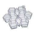thumbnail image 1 of Clear Plastic Storage Box with Dividers for Christmas Ornaments, Beads, and Holiday Crafts, Desktop Organizer for Tiny Toys and DIY Jewelry Supplies, 1 of 4