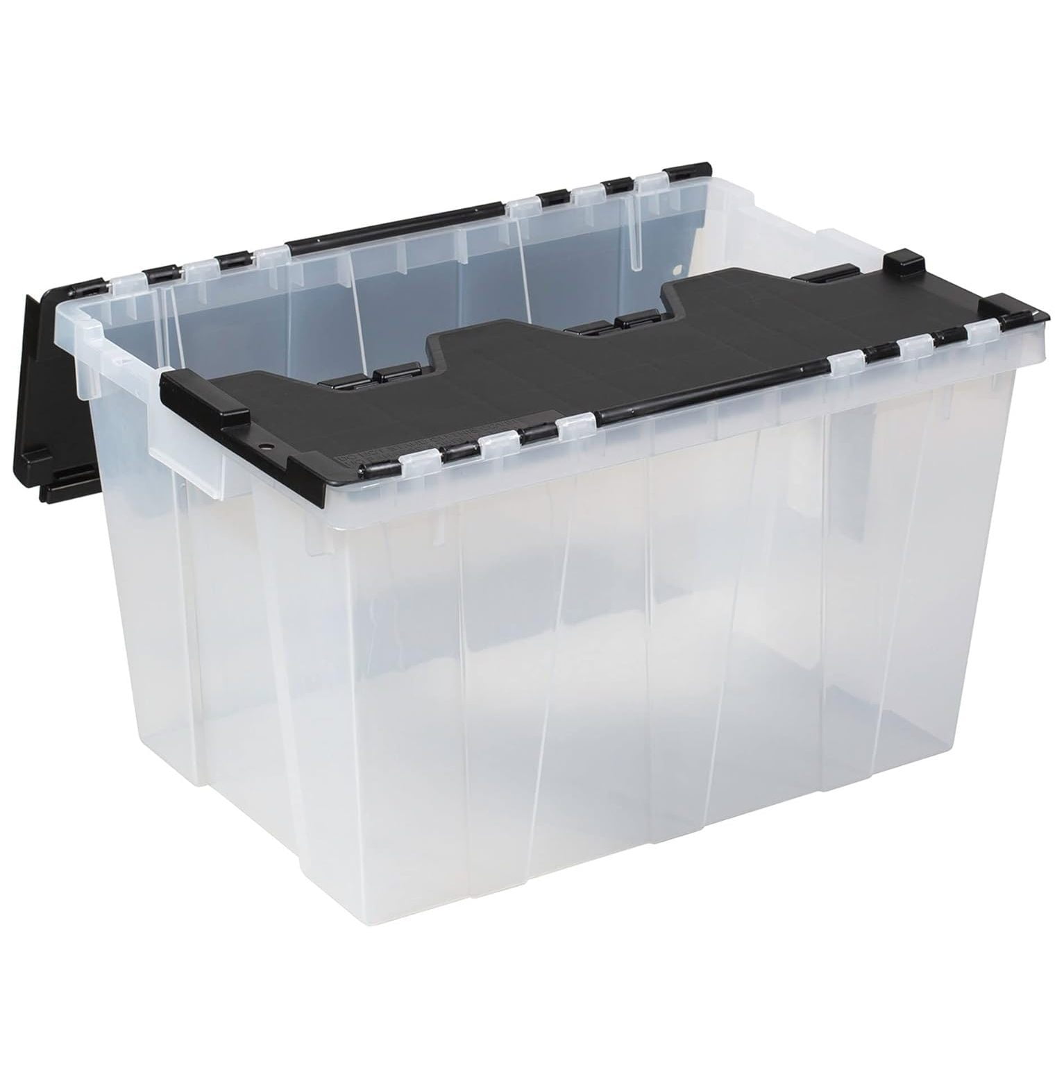 Clear Plastic Storage Container Interlocking Lid (2 Pack)