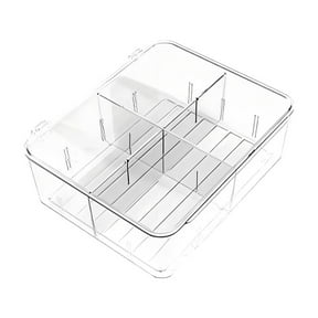 Plastic Divided Storage Boxes for Kitchen and Home Organization