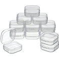 thumbnail image 1 of Clear Plastic Storage Containers Box with Hinged Lid for Beads and Other Small Craft Items, 1 of 5