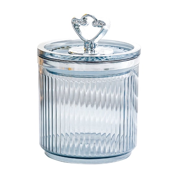 Clear Plastic Storage Jars with Lids, Kitchen Pantry Organization Containers for Food Candy Snacks, Airtight Canisters for Spices, Home Decorative Jar