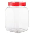 thumbnail image 1 of Clear Plastic Storage Jars with Red Screw Lids, Airtight Stackable Containers for Candy Crafts Pantry, Bpa-Free Reusable 6 Oz Small Jar Set, Freezer & Dishwasher Safe, 1 Honey Pickle Airtight Jar, 1 of 4