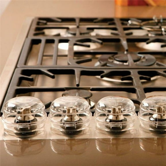 Clear Plastic Stove Knob Covers - Pack of 5