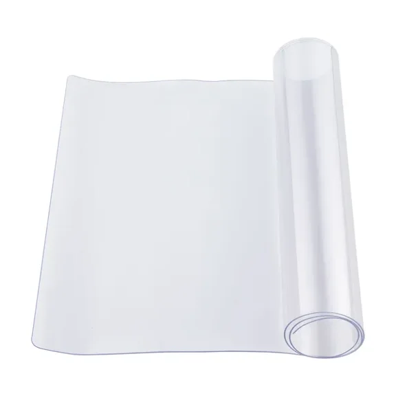 Clear Plastic Table Cover 14x24 Inch,1.5mm Thick Waterproof PVC Desk Protector,Easy Clean Tablecloth for Dining Room and Office Use
