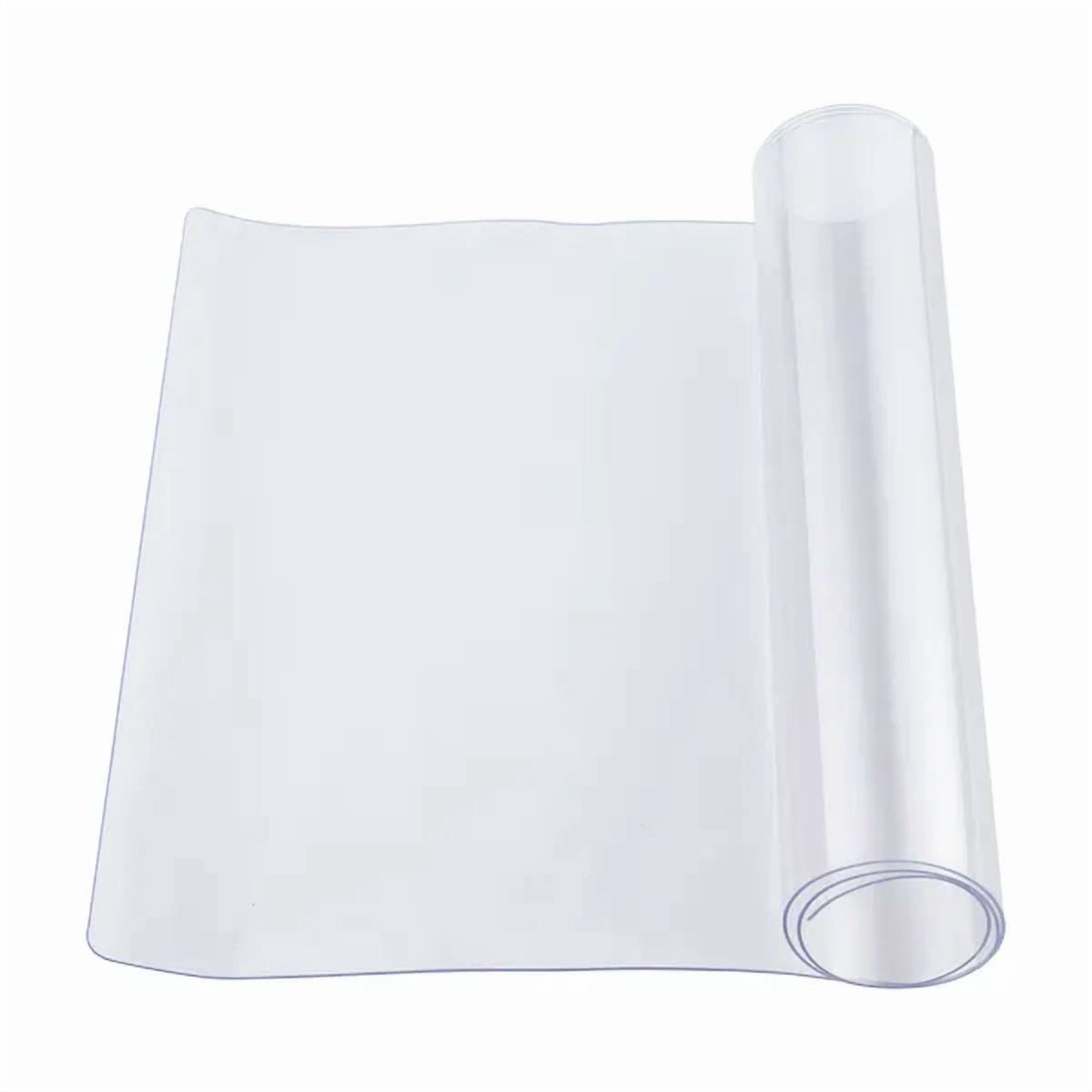 Clear Plastic Table Cover 16x32 Inch,1.5 mm Thick PVC Table Protector ...