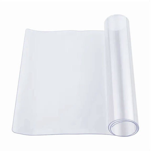 Clear Plastic Table Cover 16x32 Inch,1.5 mm Thick PVC Table Protector,Waterproof Desk Pad for Office,Dining Room,Night Stand,Easy to Clean