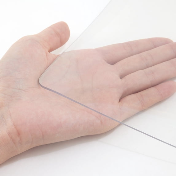 Clear Plastic Table Cover 40x72 Inches, 1.5mm Thick, Waterproof Desk Mat for Office, Dresser, Nightstand – Easy to Clean