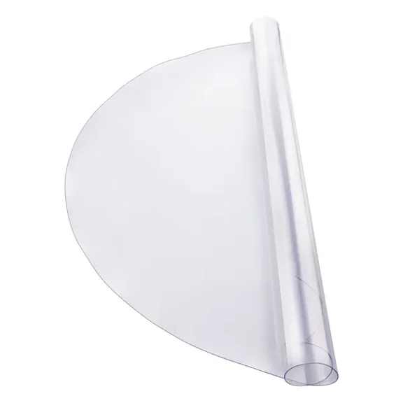 Clear Plastic Table Cover 42x42 Inch,2.0 mm Thick Round PVC Table Protector,Waterproof Easy-Clean Desk Mat for Office Dining Room Nightstand