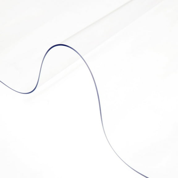 Clear Plastic Table Cover 45"x100"x0.06" Waterproof PVC Protector for Kitchen Dresser