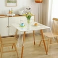 thumbnail image 1 of Clear Plastic Table Cover Protector 100% Waterproof Table Protector Crystal Clear Plastic Tablecloth Cover for Dining Table Heavy Duty Vinyl, 1 of 5
