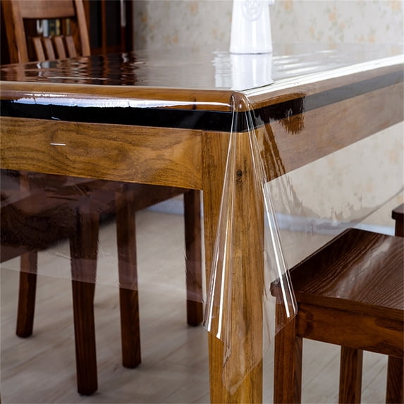 Clear Plastic Table Cover Protector 100% Waterproof Table Protector ...