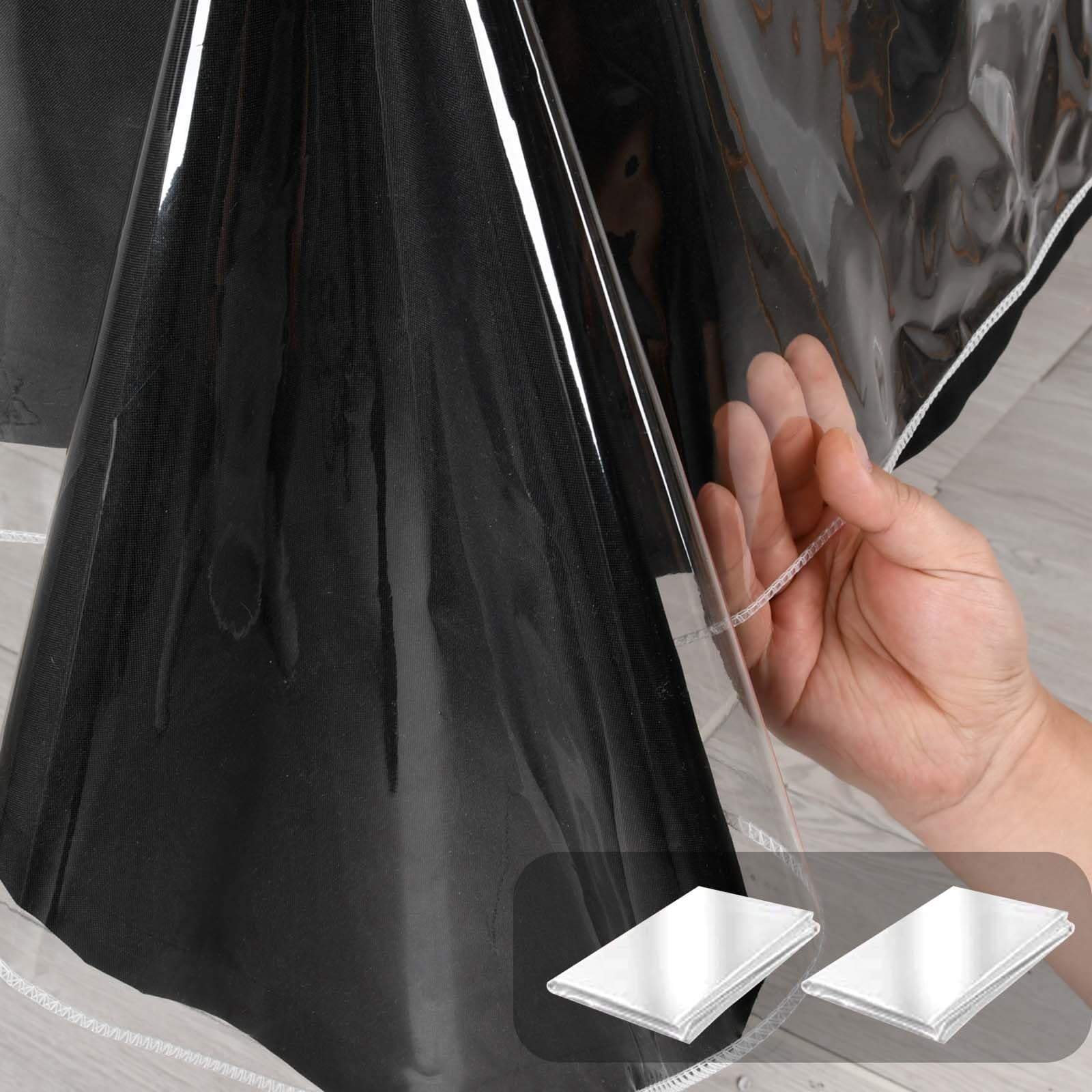 Clear Plastic Tablecloth Rectangle 54 x 80 Inch Waterproof Stain ...