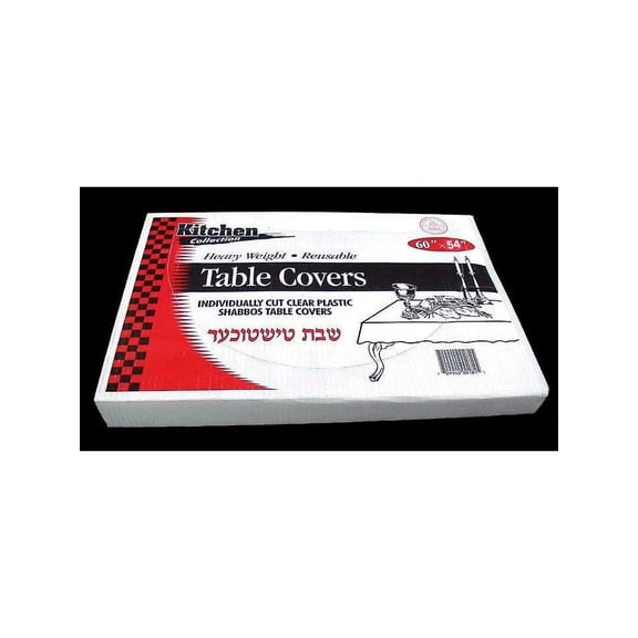 Clear Plastic Tablecovers 66" X 140"