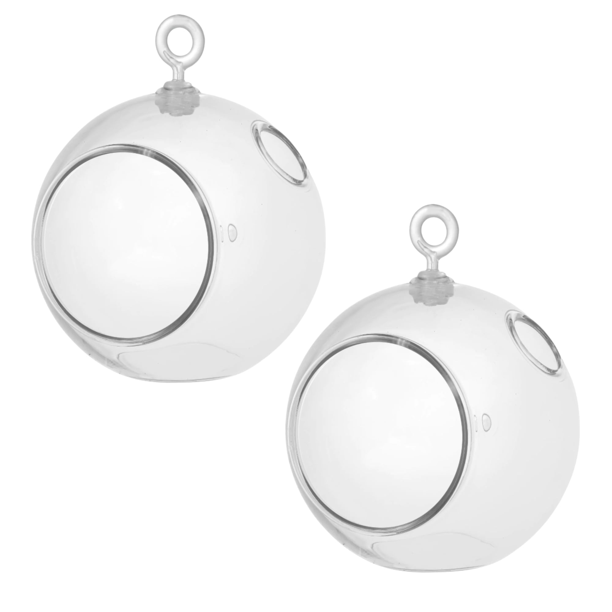 Clear Plastic Terrarium Globes 4.5 inches Hanging Glass Tealight Holder