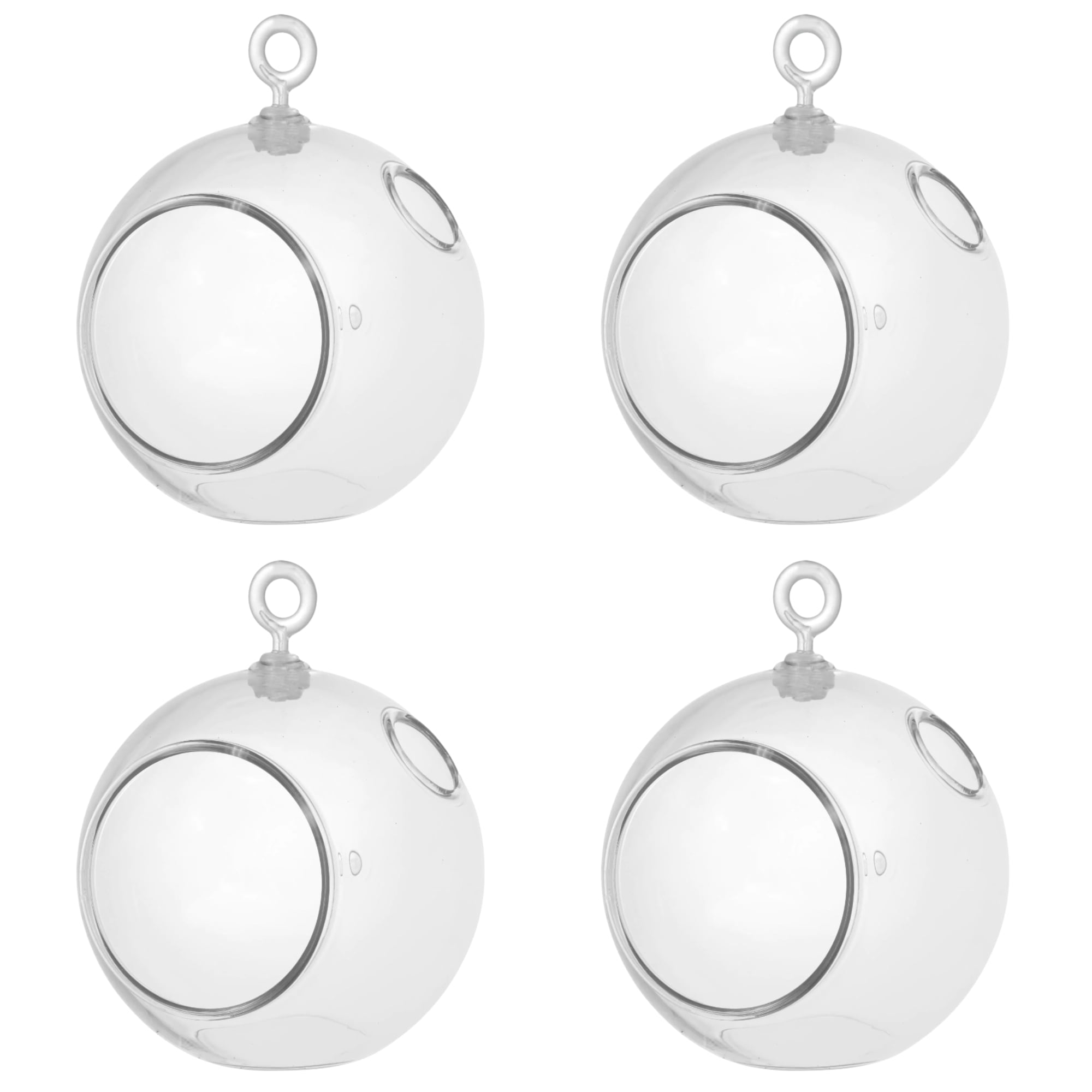 Clear Plastic Terrarium Globes 4.5 inches Hanging Glass Tealight Holder