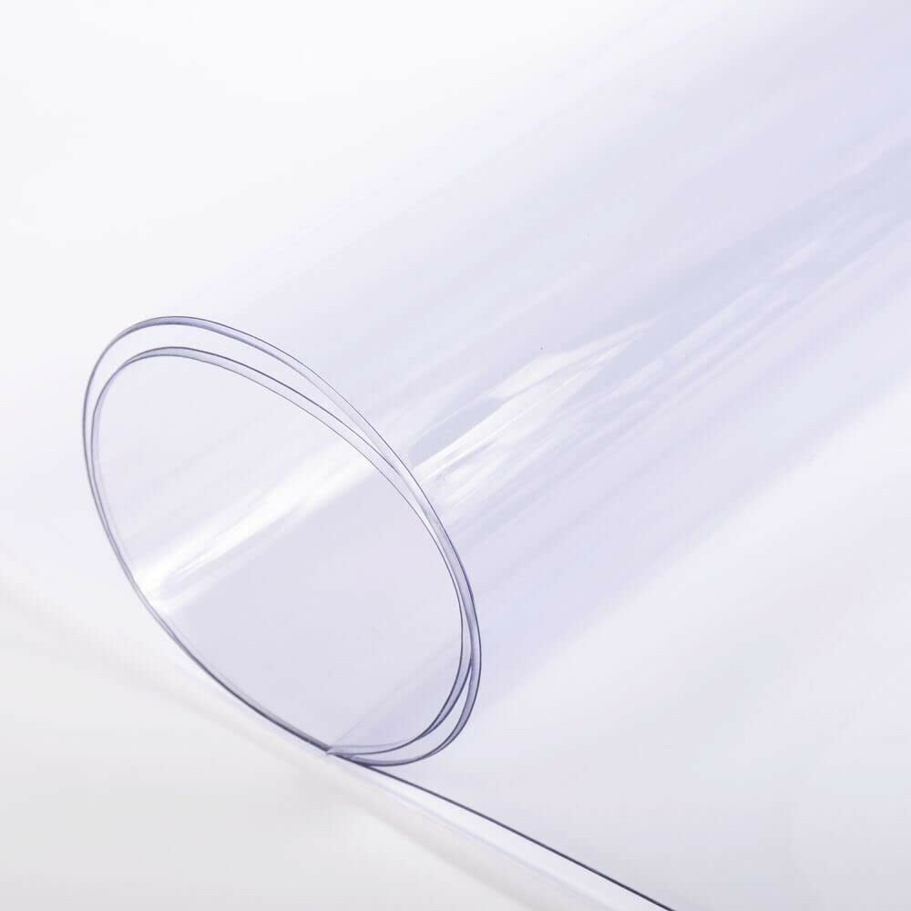 Clear Plastic Vinyl PVC Fabric Table Cover Tablecloth Protector for