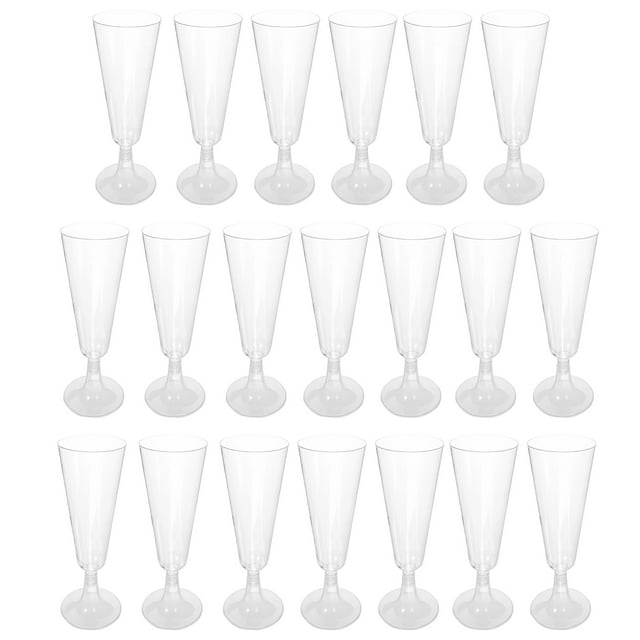 Clear Plastic Wine Cups Shot Glasses Mimosa Cocktail Wedding Flutes