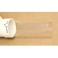 Clear Plastic rigid Pipe tube 4.5" OD 114 mm 1 foot Fits 4" PVC fitting