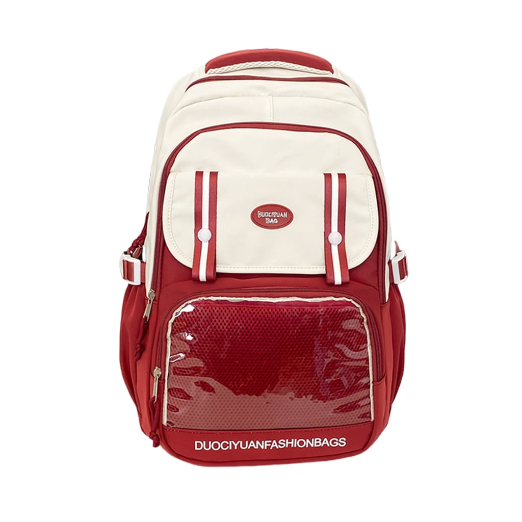Clear Pocket Waterproof Backpack for Teenage Girl Student School Bag Cute Itabag Walmart