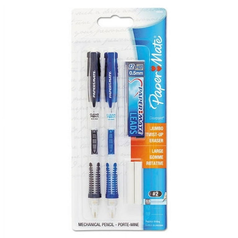 Clear Point Mechanical Pencil, 0.5 mm, HB (#2), Black Lead, Black Barrel Clear Point Mechanical Pencil, 0.5 mm, HB (#2), Black Lead, Black Barrel