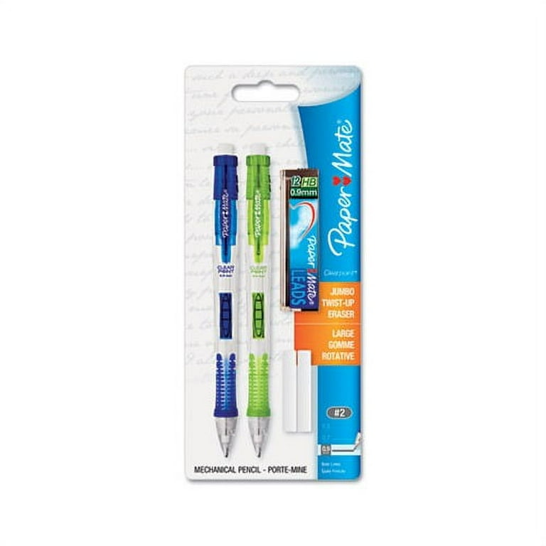 Paper Mate Clear Point 3pk #2 Mechanical Pencils With Eraser