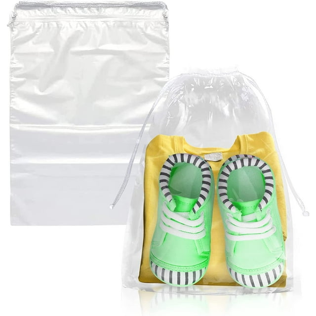 Clear Poly Bags for Clothing 9x16; Pack of 1000 NonSticky Plastic Bags