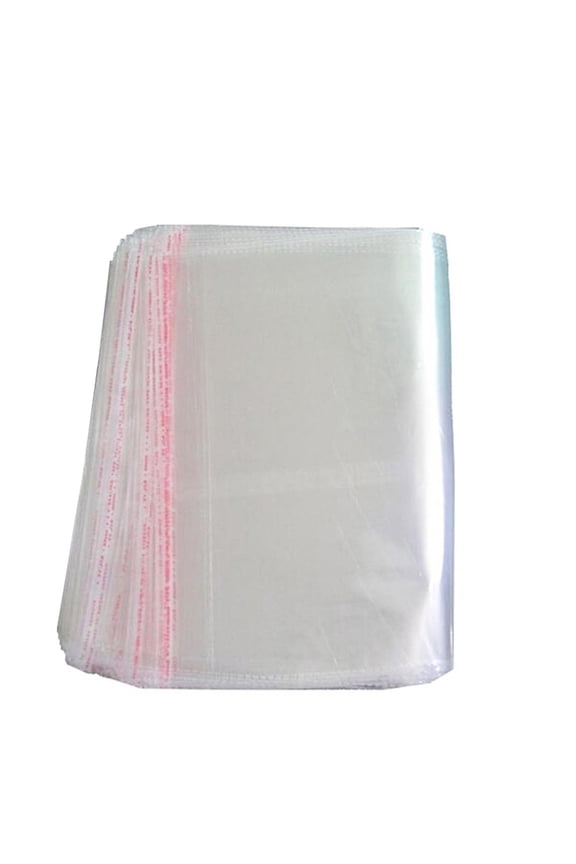 Clear Adhesive Bags 100 Pcs Strong Non-Stretching Seal Bags for Clothing Packaging and Storage