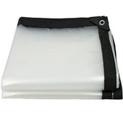 Clear Poly Tarps and Covers Waterproof Tarpaulin 10' x 12'